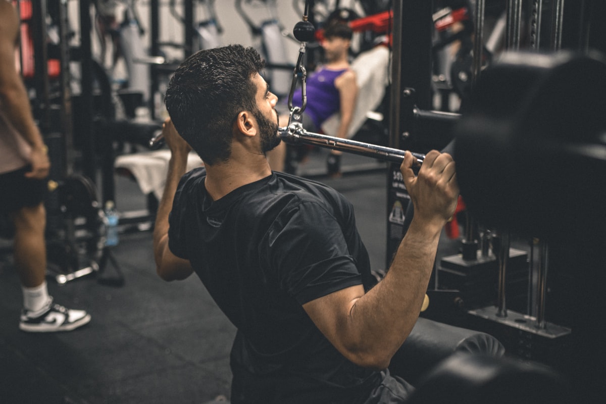 Athlete in recovery training